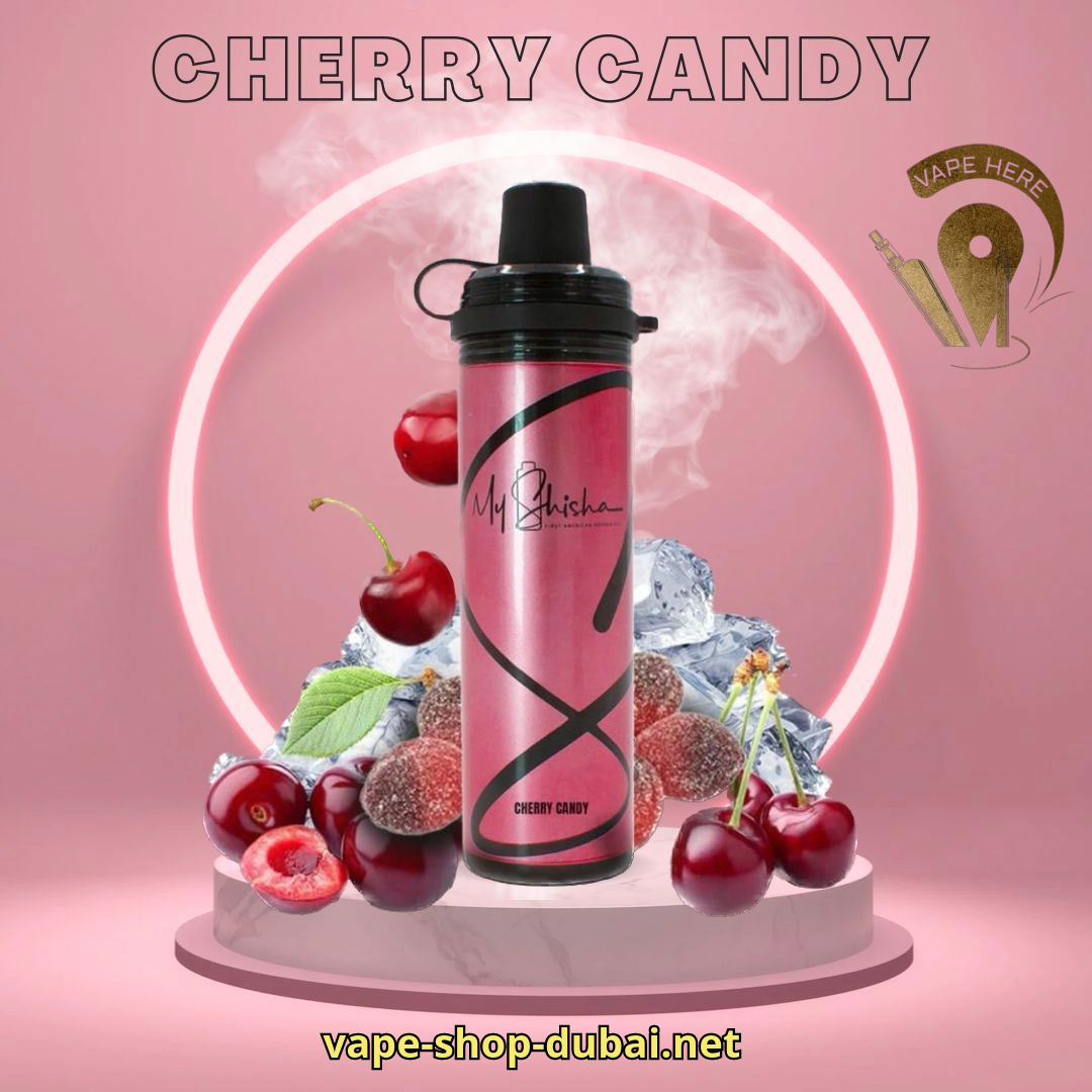 MY SHISHA DTL 2400 PUFFS DISPOSABLE VAPE (3MG) Cherry Candy UAE Fujairah